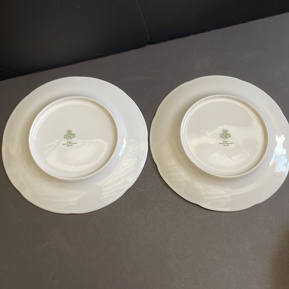 5 Jlmenau German Democratic Republic White Cake Dessert Plates Silver Rim 7.5” - Picture 15 of 15